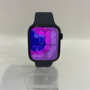 Apple Watch Series 9 GPS 45mm Casing Aluminium Perak / Tali Olahraga Biru Badai Baterai 98% 100% 