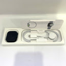 Apple Watch Series 9 GPS 45mm Casing Aluminium Perak / Tali Olahraga Biru Badai Baterai 98% 100% 