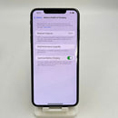 iPhone XS Max 256GB Silver, kondisi 98%, baterai 100%. Ponsel ini sudah dibayar lunas untuk layanan jaringan dan berfungsi seperti produk Apple internasional (goresan kecil pada bezel dan layar, nomor telepon ditampilkan). - HH8014 