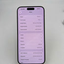 iPhone 15 Pro Max 256GB Biru Titanium 98% baterai 86% Versi Apple Internasional (noda 0,5x, bezel tergores parah) - HH6781