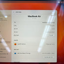 MacBook Air 2020 13.3" Space Gray M1/8GB/256GB Baterai 99% Siklus Pengisian Daya 93% BPTN 