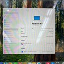 Macbook Air 2022 13.6 inci Hitam M2/RAM 8GB/SSD 256GB, siklus pengisian daya 49 kali, BPTN 