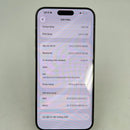 iPhone 15 Pro Max 256GB Biru Titanium 98% baterai 86% Versi Apple Internasional (noda 0,5x, bezel tergores parah) - HH6781