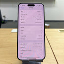iPhone 15 Pro Max 256GB Biru Titanium 98% baterai 86% Versi Apple Internasional (noda 0,5x, bezel tergores parah) - HH6781