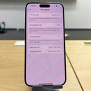 iPhone 15 Pro Max 256GB Biru Titanium 98% baterai 86% Versi Apple Internasional (noda 0,5x, bezel tergores parah) - HH6781