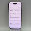 iPhone 16 Pro Max 256GB Desert Titanium 98% pin 93% Quốc Tế Apple (Xước ít - Esim,LL/A) - HH2003