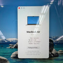 Macbook Air 2022 13.6 inci Midnight M2/ RAM 8GB/ SSD 512GB Kondisi 98%, Siklus Pengisian Daya 90, BPTN 